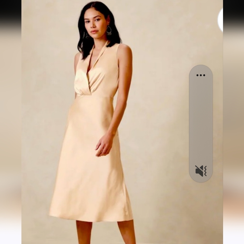 Banana Republic Beige Midi Dress